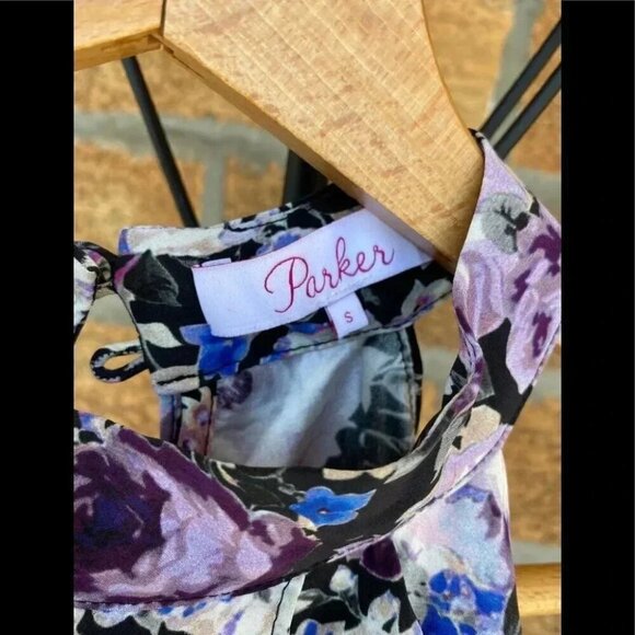 Parker Noemi Floral Silk Dress Size S - Picture 11 of 15